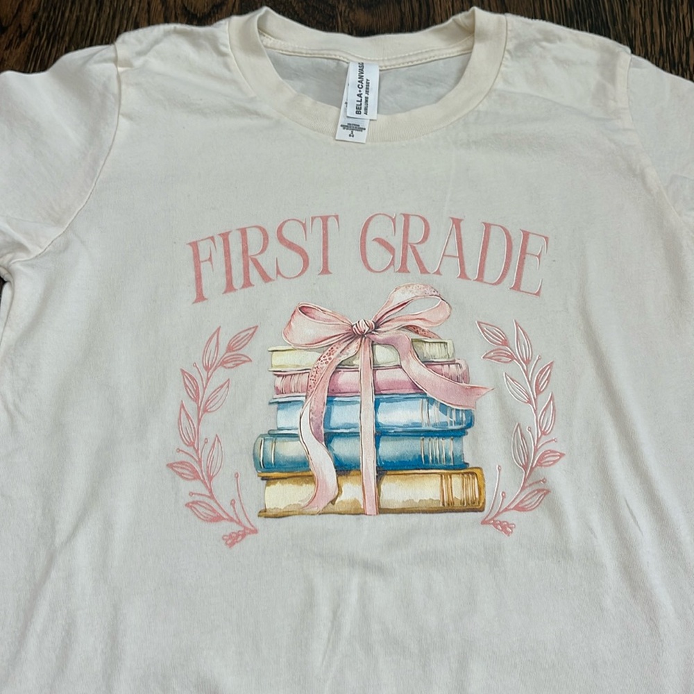 Bella Canvas Cream First Grade Kids Tee